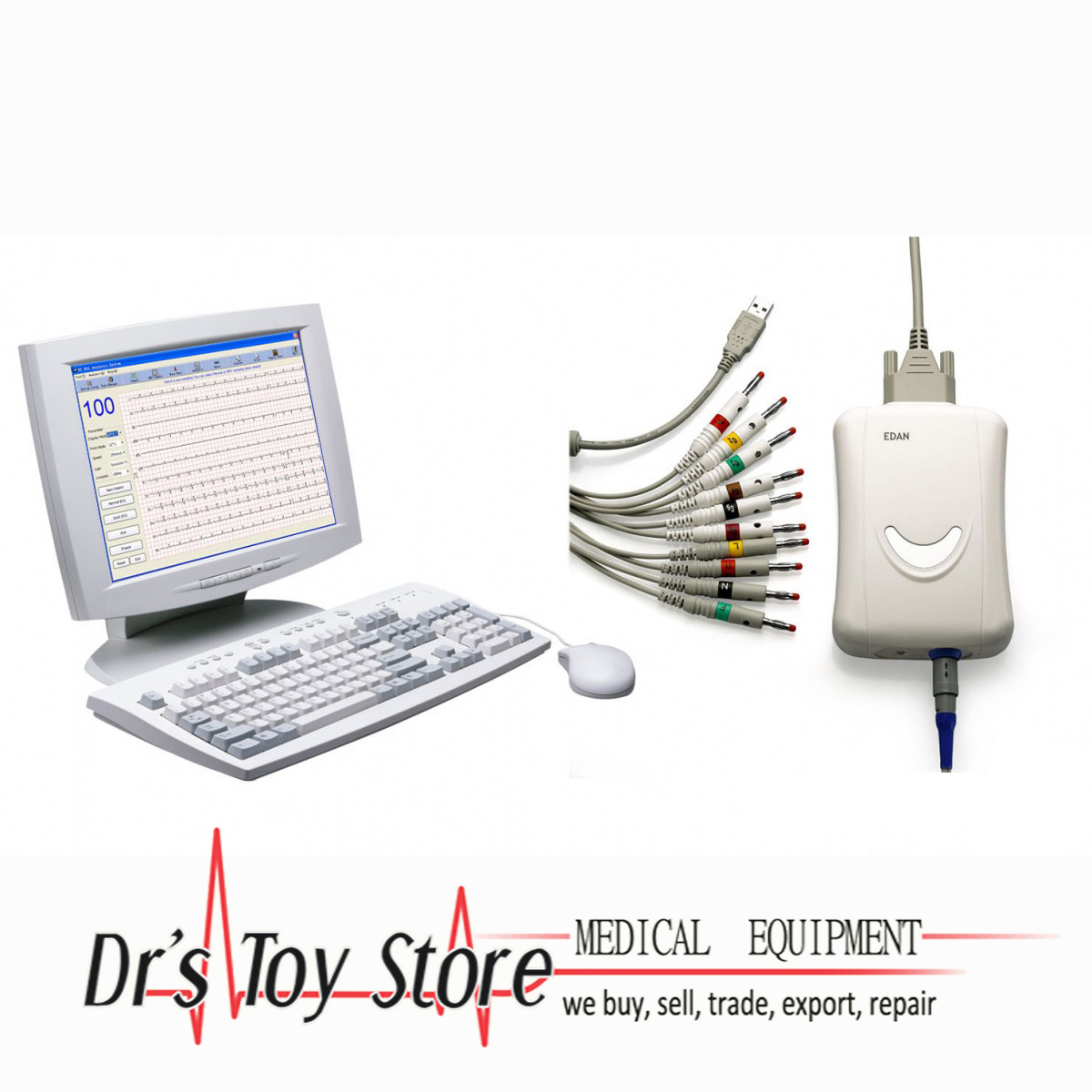 EDAN SE1515 PCbased ECG/EKG for sale at Dr's Toy Store