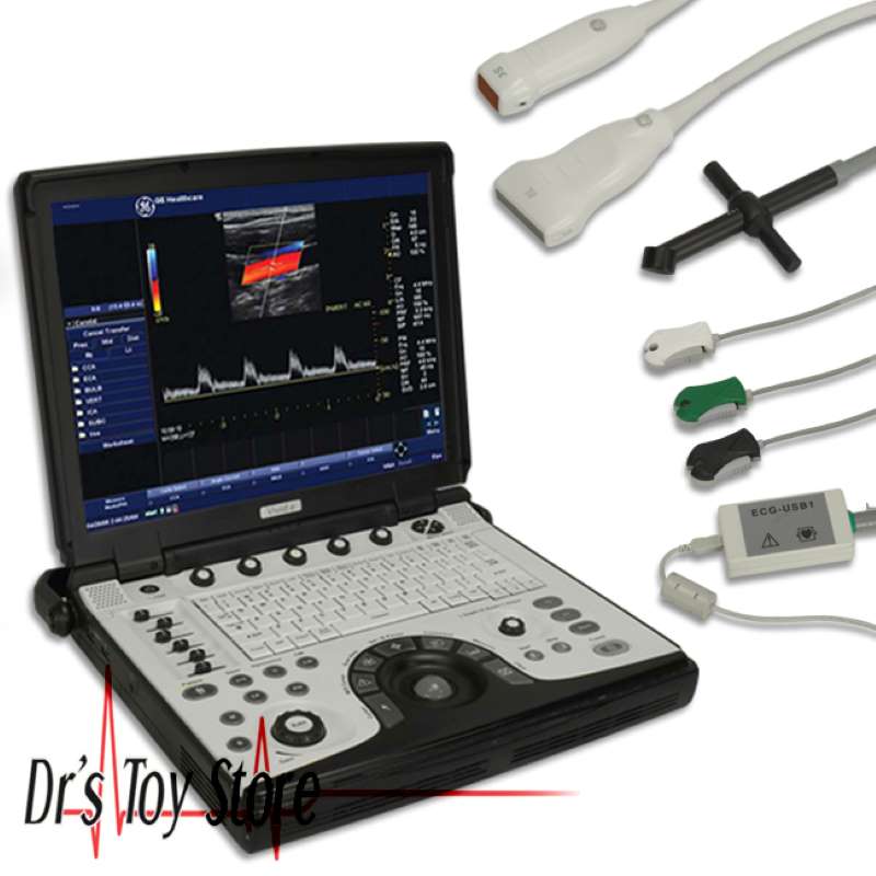 GE Vivid E with Ultrasound Scanner w/ 3 Probes Dr's Toy Store